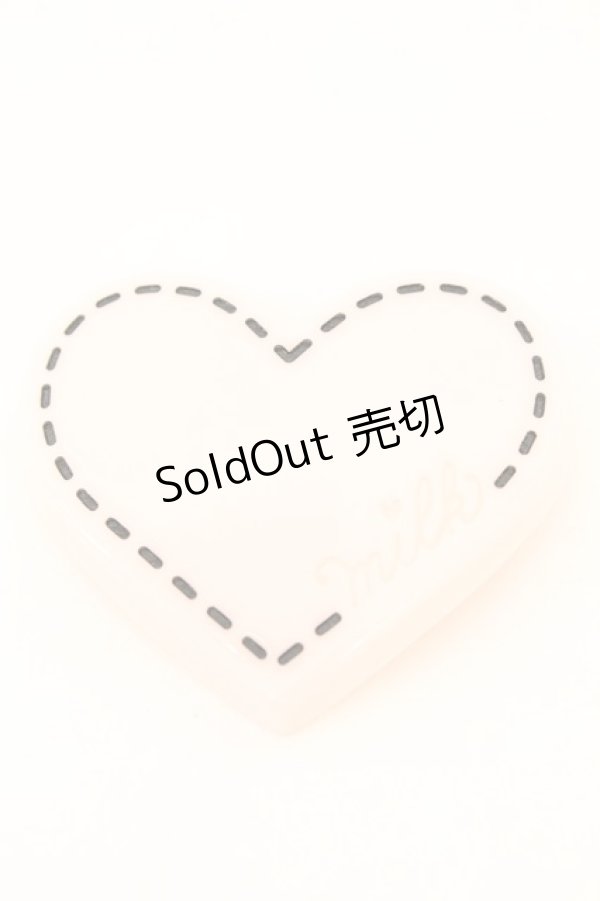 画像1: MILK / アクリルハートバレッタ  ピンク O-25-10-23-1048-ML-AC-OW-ZT150-F001 (1)