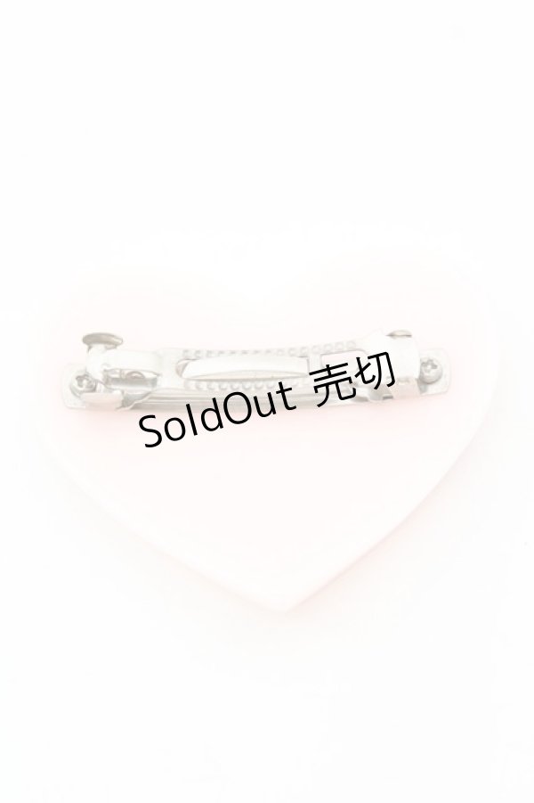 画像2: MILK / アクリルハートバレッタ  ピンク O-25-10-23-1048-ML-AC-OW-ZT150-F001 (2)