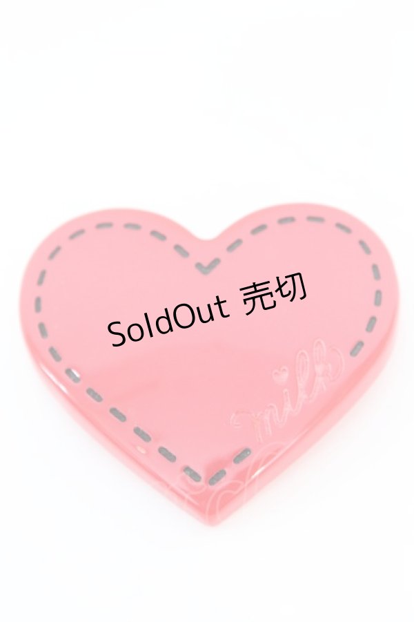 画像1: MILK / アクリルハートバレッタ  アカ O-25-10-23-1049-ML-AC-OW-ZT150-F001 (1)