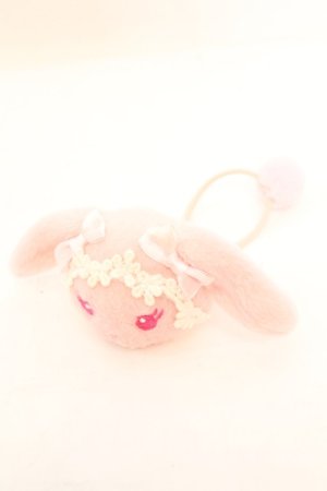 画像: BABY,THE STARS SHINE BRIGHT / うさくみゃちゃんヘアゴム  ピンク O-25-10-23-1056-BA-AC-IG-ZT1025F