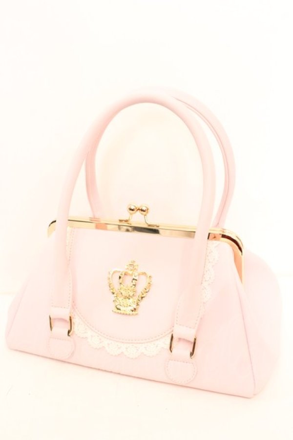 画像1: BABY,THE STARS SHINE BRIGHT / 王冠ガマ口BAG  ピンク O-25-10-23-1058-BA-BG-IG-OS (1)