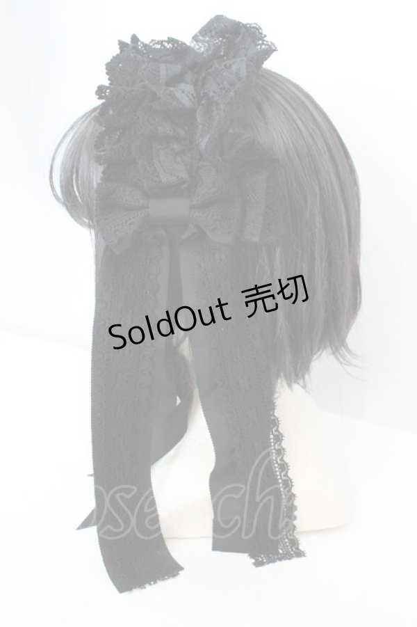 画像2: 【SALE】ALICE and the PIRATES / ネフィラロングヘッドドレス  クロ O-25-10-23-1008-PA-AC-OW-ZT150-F001 (2)