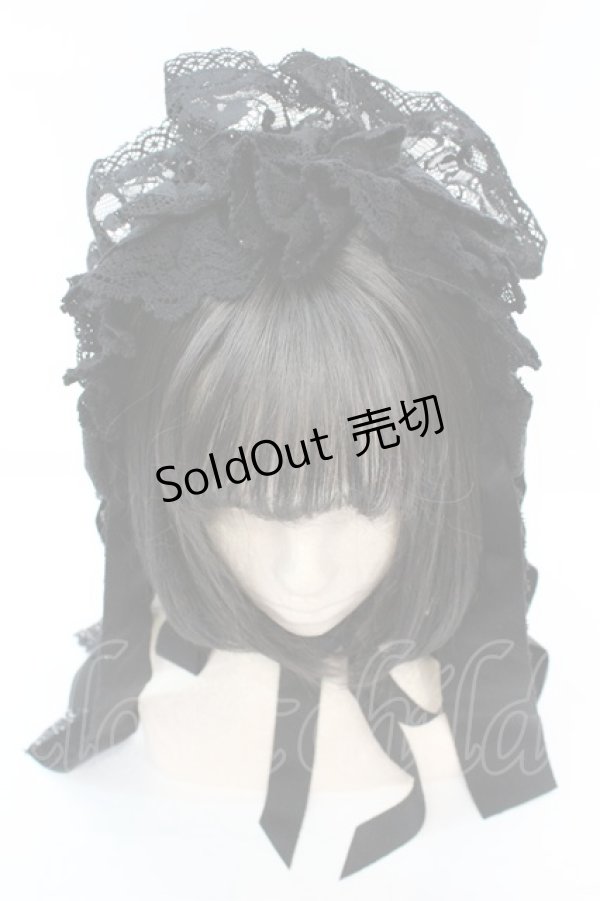 画像3: 【SALE】ALICE and the PIRATES / ネフィラロングヘッドドレス  クロ O-25-10-23-1008-PA-AC-OW-ZT150-F001 (3)