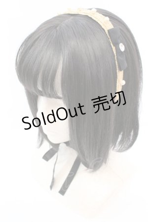 画像: 【SALE】Emily Temple cute / ストローヘッドドレス  ナチュラル×クロ O-25-10-23-1012-ET-AC-IG-ZT012-F001