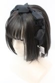 画像1: Amavel / グログランリボンカチューシャ  クロ O-25-10-23-1017-CA-AC-IG-OS (1)
