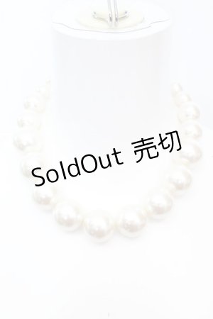 画像: JESUS DIAMANTE / ロココDOLLパールネックレス  オフホワイト O-25-10-23-1018-JE-AC-OW-ZT150-F001