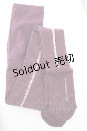 画像: Jane Marple Dans Le Salon / ニットタイツ  ワイン O-25-10-23-1027-JM-ZA-IG-ZT006