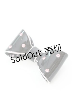 画像: 【SALE】Emily Temple cute / リボンバレッタ  クロ O-25-10-23-1030-ET-AC-IG-ZT012-F002