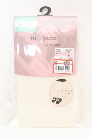 画像: m petit by misako / AMマーメイドレースタイツ  シロ O-25-10-23-1037-LO-ZA-IG-ZT1025F