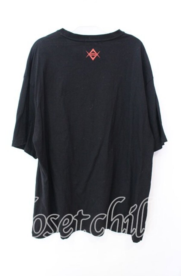 画像3: REFLEM / ラインストーンロゴ半袖Tシャツ XXL ブラック O-25-10-23-060-PU-TO-OW-OS (3)