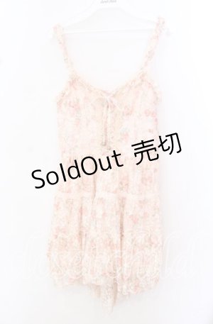 画像: LIZ LISA / 花柄レースキャミワンピース  シロ O-25-10-23-062-LO-OP-OW-ZT138