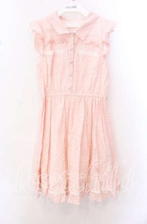 画像: LIZ LISA / 水玉ノースリーブワンピース  ピンク O-25-10-23-064-LO-OP-OW-ZT35