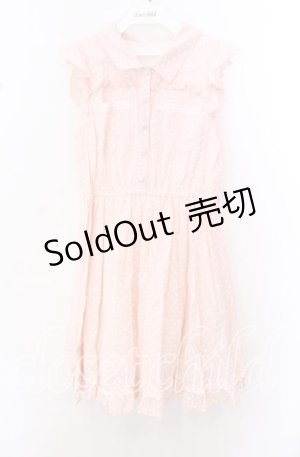 画像: LIZ LISA / 水玉ノースリーブワンピース  ピンク O-25-10-23-064-LO-OP-OW-ZT35