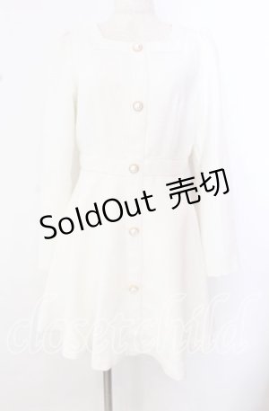 画像: michellMacaron / ツイードミニワンピース  オフ O-25-10-23-071-LO-OP-IG-OS