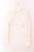 画像1: NOEMIE / お嬢さんクロップドブラウス付きフリルミニワンピース【ブラウス単品】  シロ O-25-10-23-081-LO-BL-IG-OS (1)