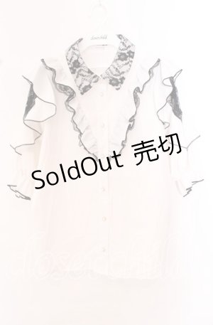 画像: NOEMIE / デシンヨーク切り替えブラウス  シロ O-25-10-23-083-LO-BL-IG-OS