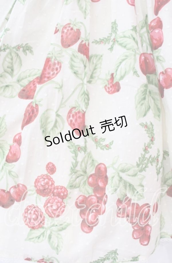 画像2: MILK / CHERRY gardenスカート  アイボリー O-25-10-23-009-ML-SK-OW-ZT456 (2)