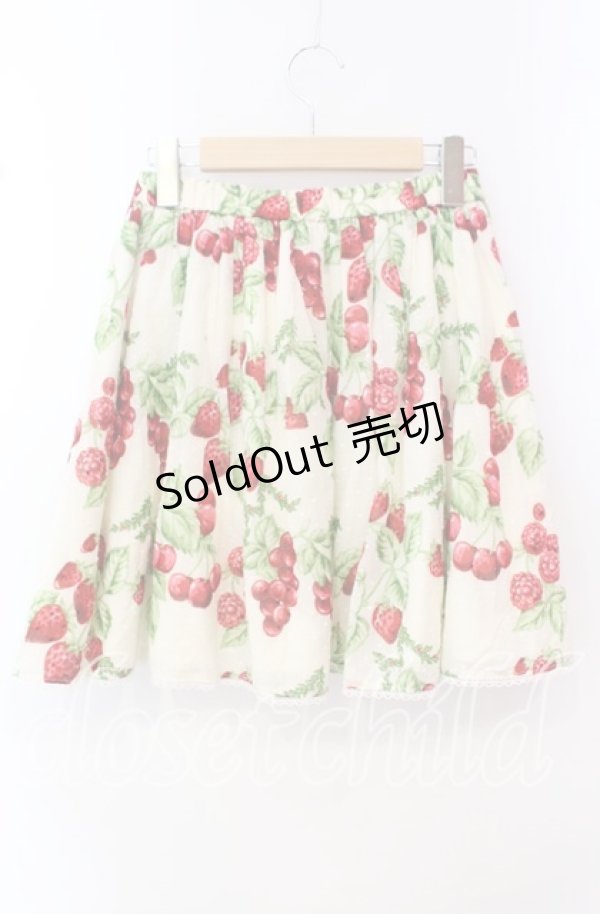 画像3: MILK / CHERRY gardenスカート  アイボリー O-25-10-23-009-ML-SK-OW-ZT456 (3)