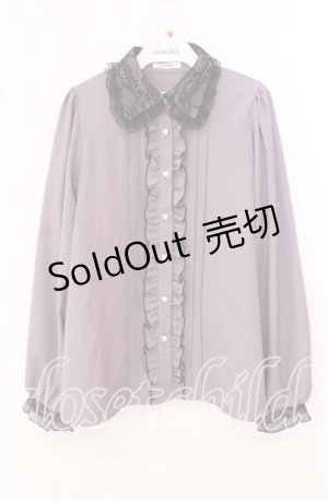 画像: NOEMIE / 推しカラー長袖ブラウス  パープル O-25-10-23-088-LO-BL-IG-OS