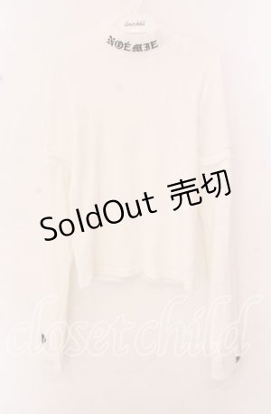 画像: NOEMIE / 4WAYアームウォーマープチハイカットソー L シロ O-25-10-23-091-LO-TO-IG-ZT057