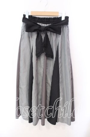 画像: axes femme / 切替ロングフレアスカート F クロ O-25-10-23-011-AX-SK-OW-OS