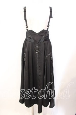 画像: Ozz Croce / エンブロイダリー2WAYスカート  ブラック O-25-10-23-017-OO-SK-OW-OS