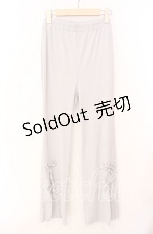 画像: Candy Stripper / TINY RIBBON FLARE PANTS　パンツ F ライトグレー O-25-10-23-025-PU-PA-OW-ZT407