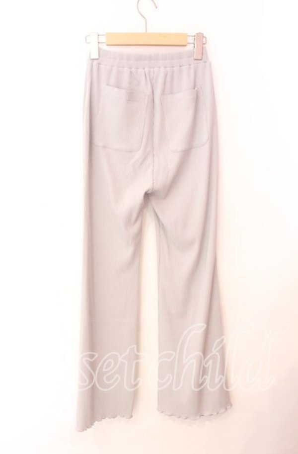 画像2: Candy Stripper / TINY RIBBON FLARE PANTS　パンツ F ライトグレー O-25-10-23-025-PU-PA-OW-OS (2)