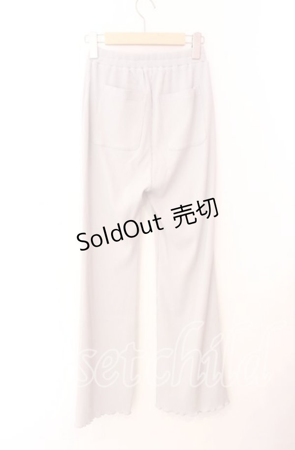 画像2: Candy Stripper / TINY RIBBON FLARE PANTS　パンツ F ライトグレー O-25-10-23-025-PU-PA-OW-ZT407 (2)