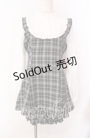 画像: NOEMIE / ヨークフリルバックレースアップセットアップ  クロ×シロ O-25-10-23-030-LO-OP-IG-OS