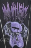 画像2: Amilige / DEVIL BEARプリントロングZIP Tシャツ  ブラック O-25-10-24-035-PU-TS-YM-OS (2)