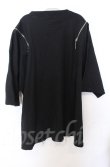 画像4: Amilige / DEVIL BEARプリントロングZIP Tシャツ  ブラック O-25-10-24-035-PU-TS-YM-OS (4)