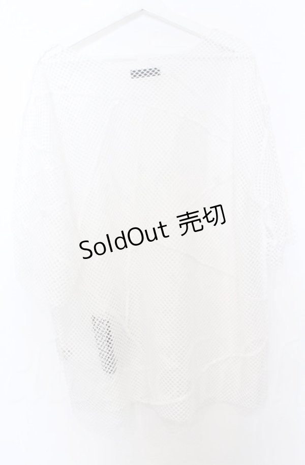 画像3: REFLEM / ビッグツギハギメッシュトップス F ホワイト O-25-10-24-039-PU-TO-YM-ZT265 (3)