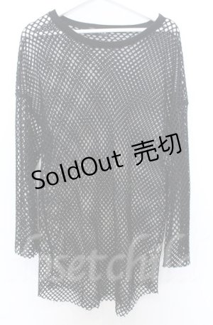 画像: REFLEM / ビッグメッシュトップス F ブラック O-25-10-24-040-PU-TO-YM-OS