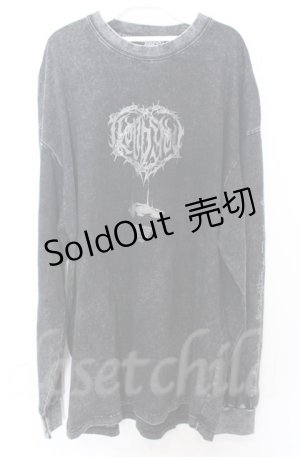 画像: BACKSTAGE PASS / バイオウォッシュBIGカットソー F グレー O-25-10-24-049-PU-TS-YM-OS