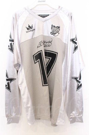 画像: BACKSTAGE PASS / DEATH CORE(デスコア)ユニフォームデザインゲームシャツ F シルバー O-25-10-24-050-PU-TS-YM-OS