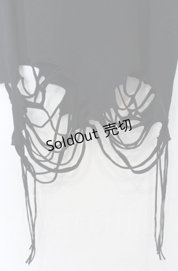 画像3: REFLEM / クラッシュ加工ロングノースリーブトップス　タンクトップ F ブラック O-25-10-24-051-PU-TO-YM-ZS (3)