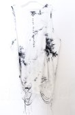 画像4: REFLEM / ダメージデザインタンクトップ F ホワイト O-25-10-24-052-PU-TO-YM-OS (4)