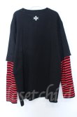 画像3: REFLEM / スカルプリントボーダーレイヤードカットソー F ブラックｘレッド O-25-10-24-053-PU-TO-YM-OS (3)