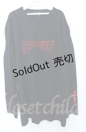 画像: REFLEM / ラインストーンロゴカットソー F ブラック O-25-10-24-054-PU-TO-YM-OS