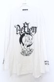 画像1: REFLEM / ハンドプリントカットソー F ホワイト O-25-10-24-055-PU-TO-YM-OS (1)