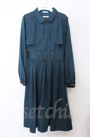 画像: axes femme / ハイウエストフラシワンピース F カーキ O-25-10-24-018-AX-OP-YM-OS