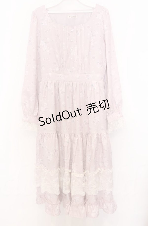 画像1: 【SALE】axes femme / SAKURAティアードワンピース F ピンク O-25-10-24-020-AX-OP-YM-ZT24 (1)