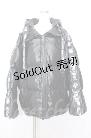 画像: BACKSTAGE PASS / D PARKER-ANIMAL(Dパーカーアニマル)オーバーサイズ中綿ダウンジャケット 3-4 ブラック O-25-10-24-025-PU-CO-YM-OS