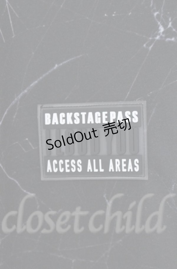 画像2: BACKSTAGE PASS / X-RAY(X-レイ) ラインストーンビッグシルエットシャツ F ブラック O-25-10-24-030-PU-TS-YM-ZS (2)