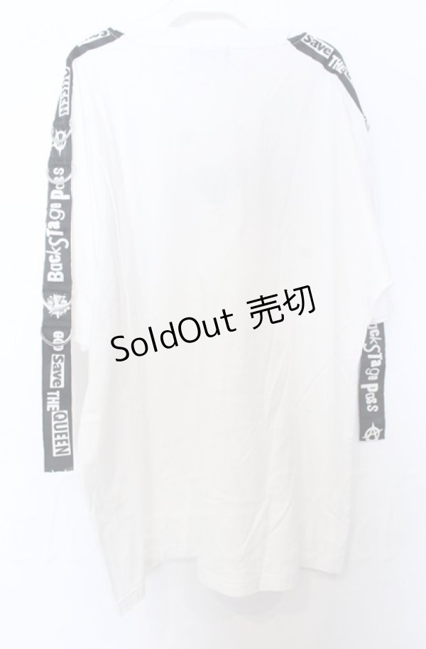 画像3: Amilige / バイカラーCATプリントシャツ  ホワイトｘブラック O-25-10-24-061-PU-BL-YM-ZS (3)