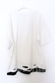 画像3: NOVESSEL / ラインストーン半袖Tシャツ  ホワイトｘブラック O-25-10-24-032-LO-TS-YM-OS (3)