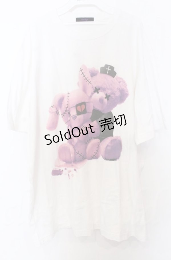 画像1: Amilige / ツインベアープリントTシャツ  ホワイト O-25-10-24-033-PU-TS-YM-ZS (1)