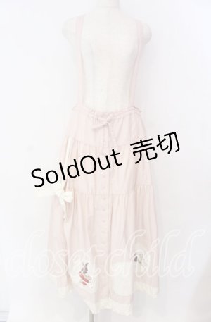 画像: PINK HOUSE / ハロウィーンワンダーランドワッペン使いスカート  ピンク O-25-10-25-001-LO-OP-IG-OS