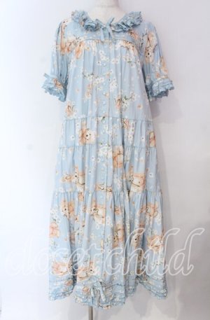 画像: PINK HOUSE / 桜Teddyプリントワンピース  ソライロ O-25-10-25-003-LO-OP-IG-OS